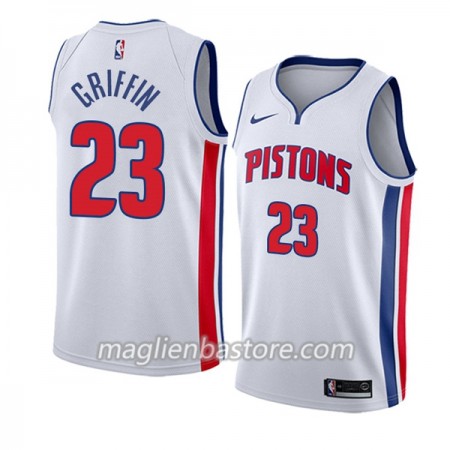 Maglia NBA Detroit Pistons Blake Griffin 23 Nike Bianco Swingman - Uomo